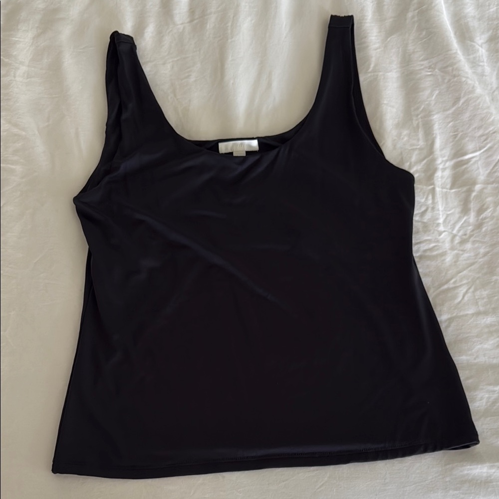 H&M Black Fitted Sleeveless Tank Top